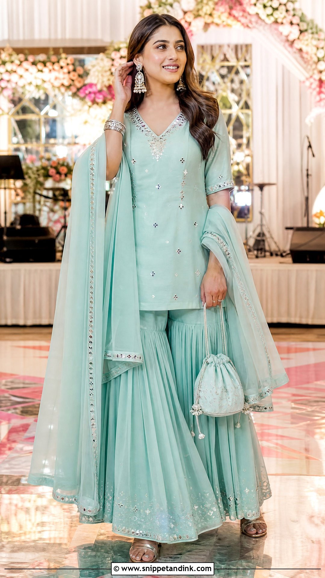 Mirror Work Salwar Suit for Wedding - Snippet and Ink - 20 Salwar Designs for Wedding