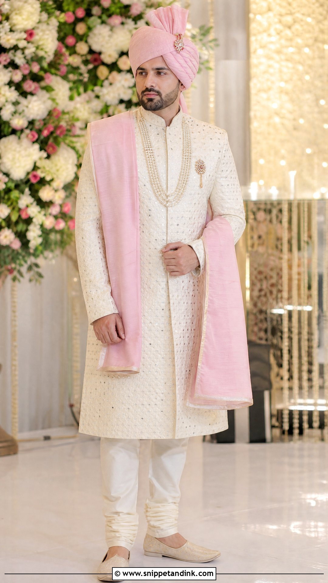 Mirror Work Sherwani - Snippet and Ink - 20 Sherwani for Wedding Ideas