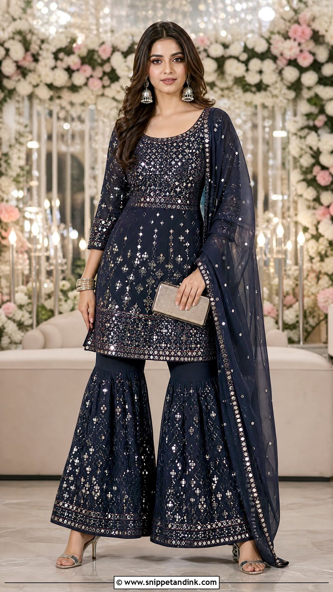 Mirror Work Suit - Snippet and Ink - 20 Suit Ideas for Women Indian Wedding
