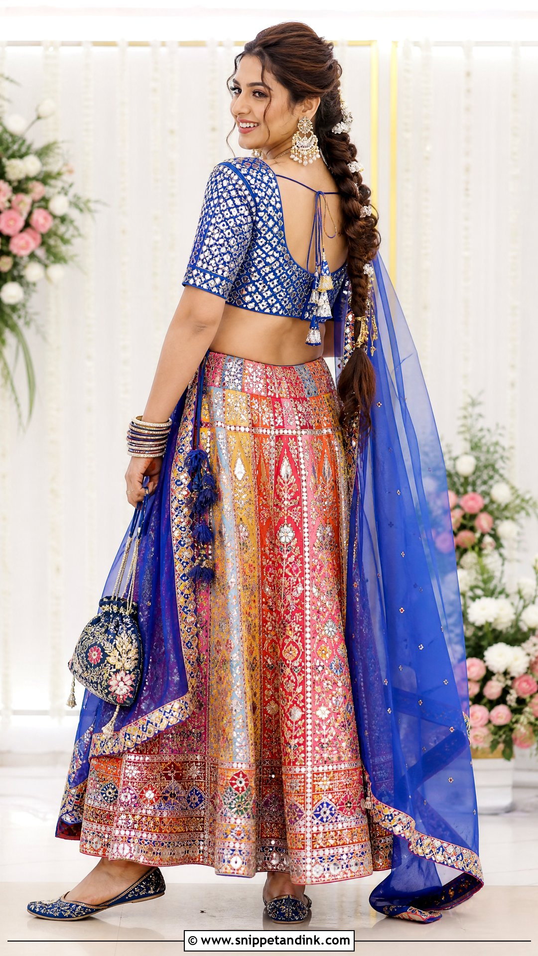 Mirror Work Wedding Blouse Design - Snippet and Ink - 20 Wedding Blouse Design Ideas