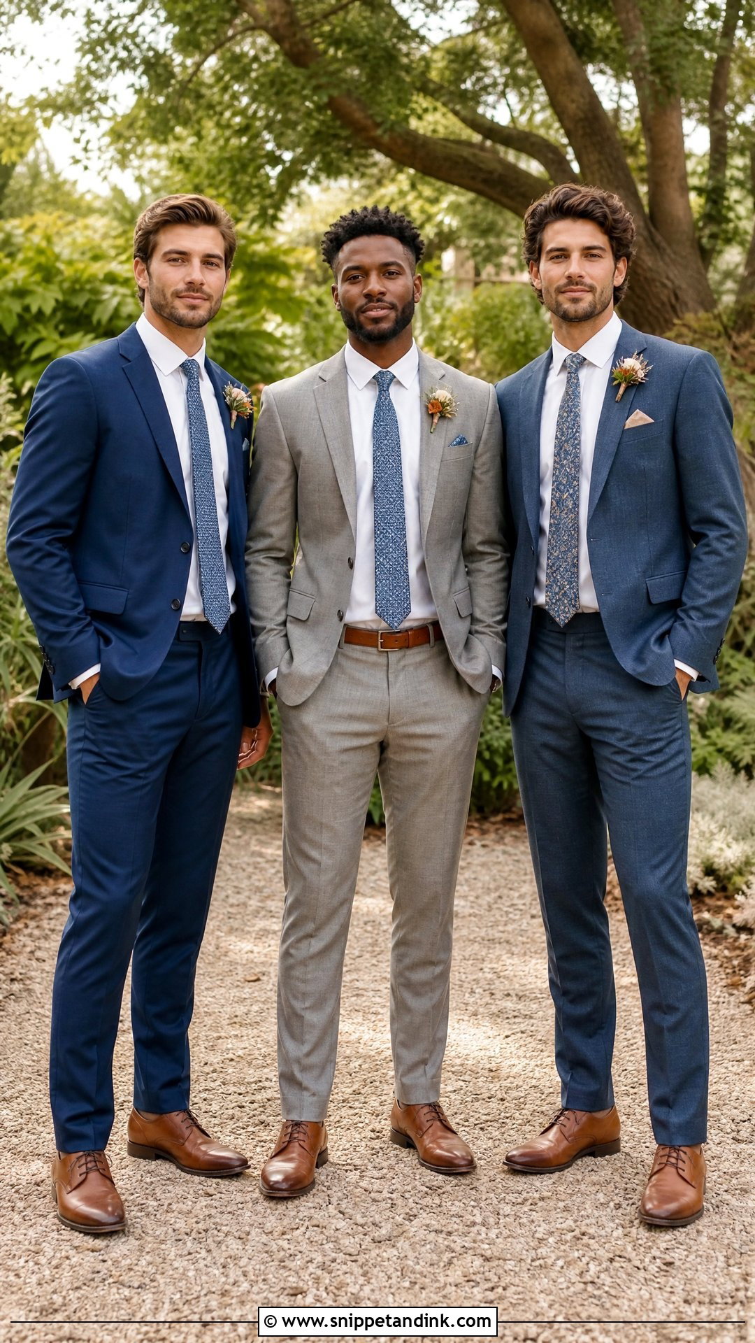 Mismatched Groomsman Suits - Snippet and Ink - 25 Groomsman Outfits