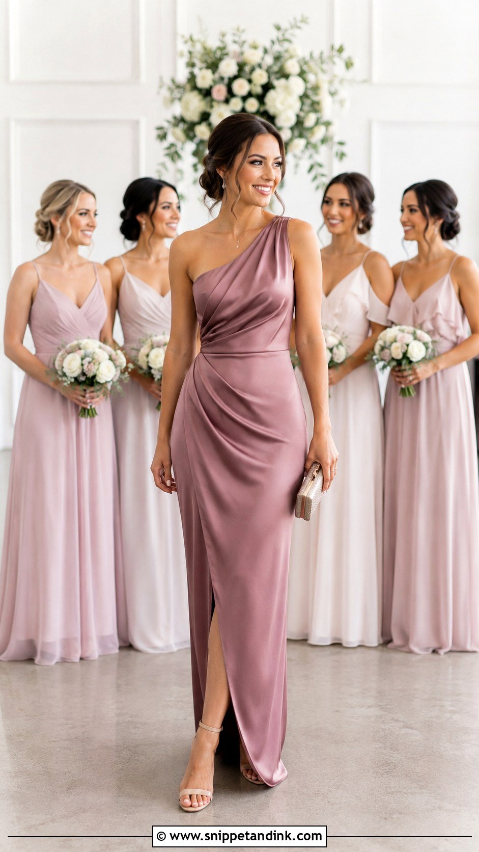 Mismatched Maid Of Honor Gown - Snippet and Ink - 25 Elegant Maid of Honor Gown Ideas