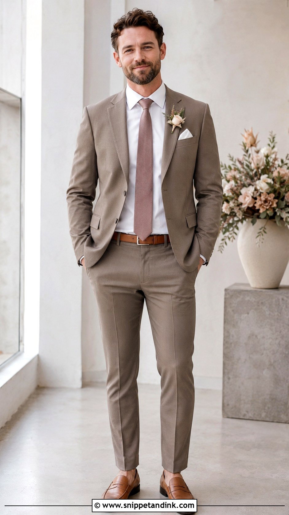 Mismatched Neutral Bridesman Attire - Snippet and Ink - 20 Bridesmen Attire Ideas