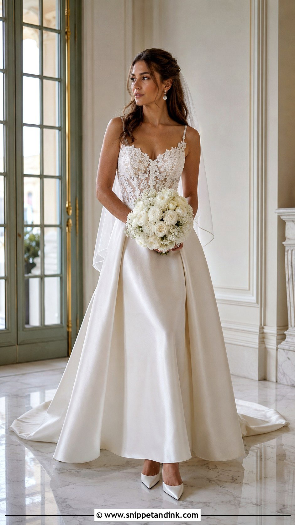 Mixed Fabric Bridal Dress - Snippet and Ink - 20 New Bridal Dress Designs