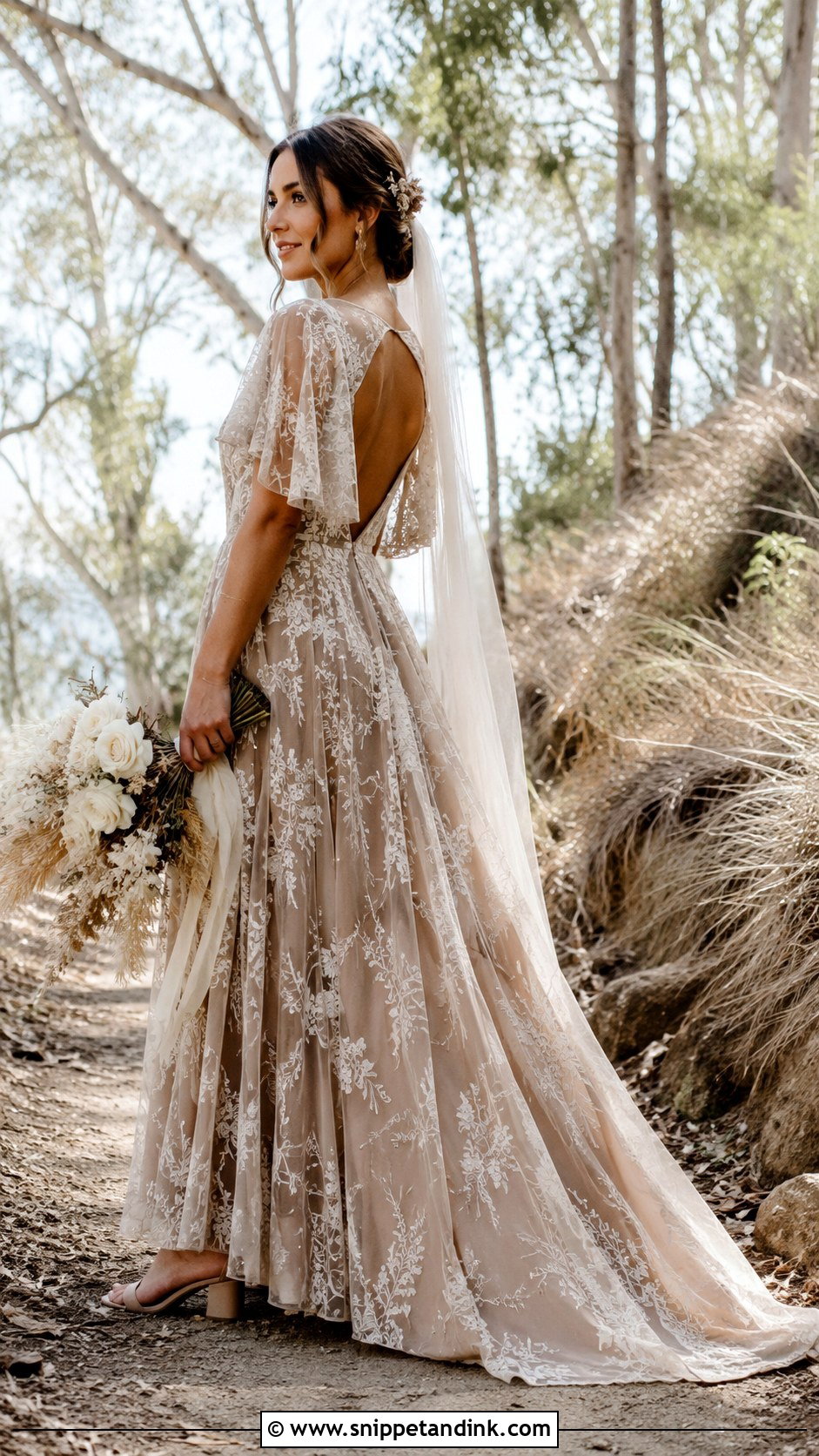 Mocha Boho Wedding Dress - Snippet and Ink - 20 Mocha Wedding Dress Ideas