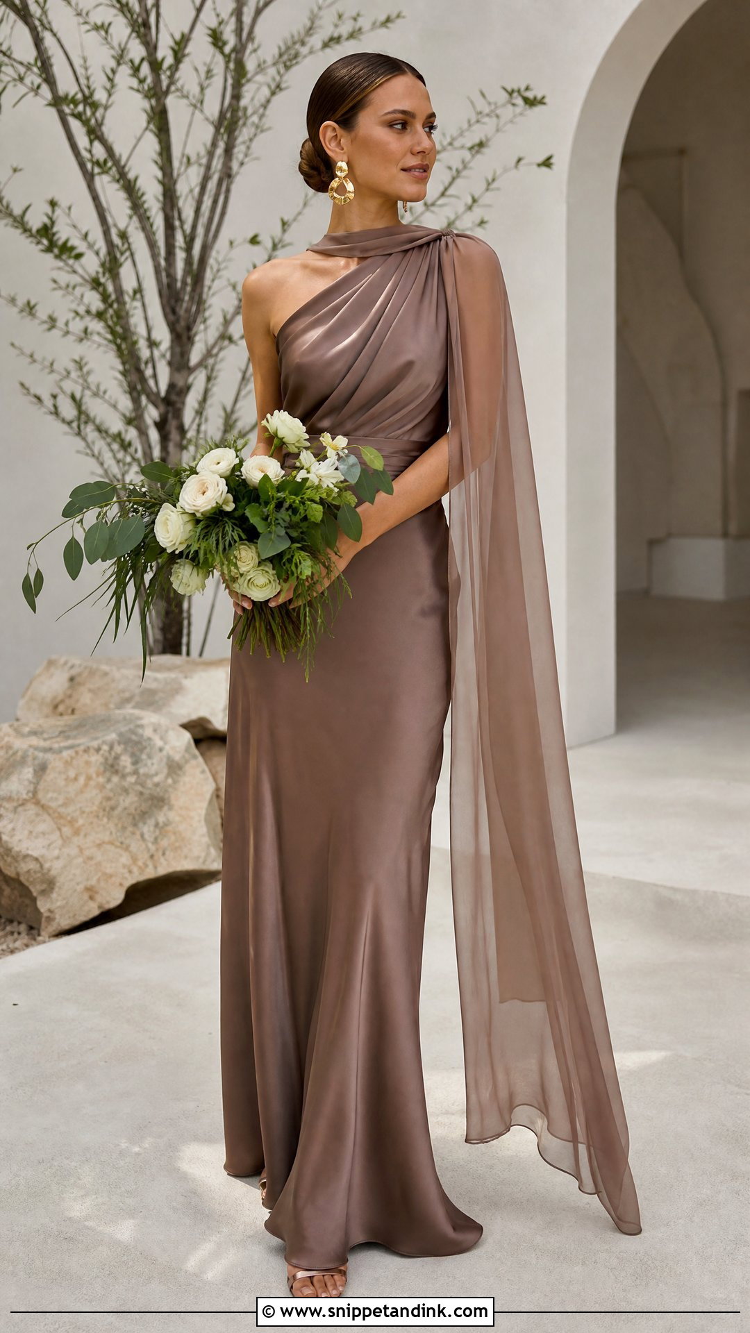 Mocha Brown Wedding Dress - Snippet and Ink - 20 Non White Wedding Dress Colour Ideas