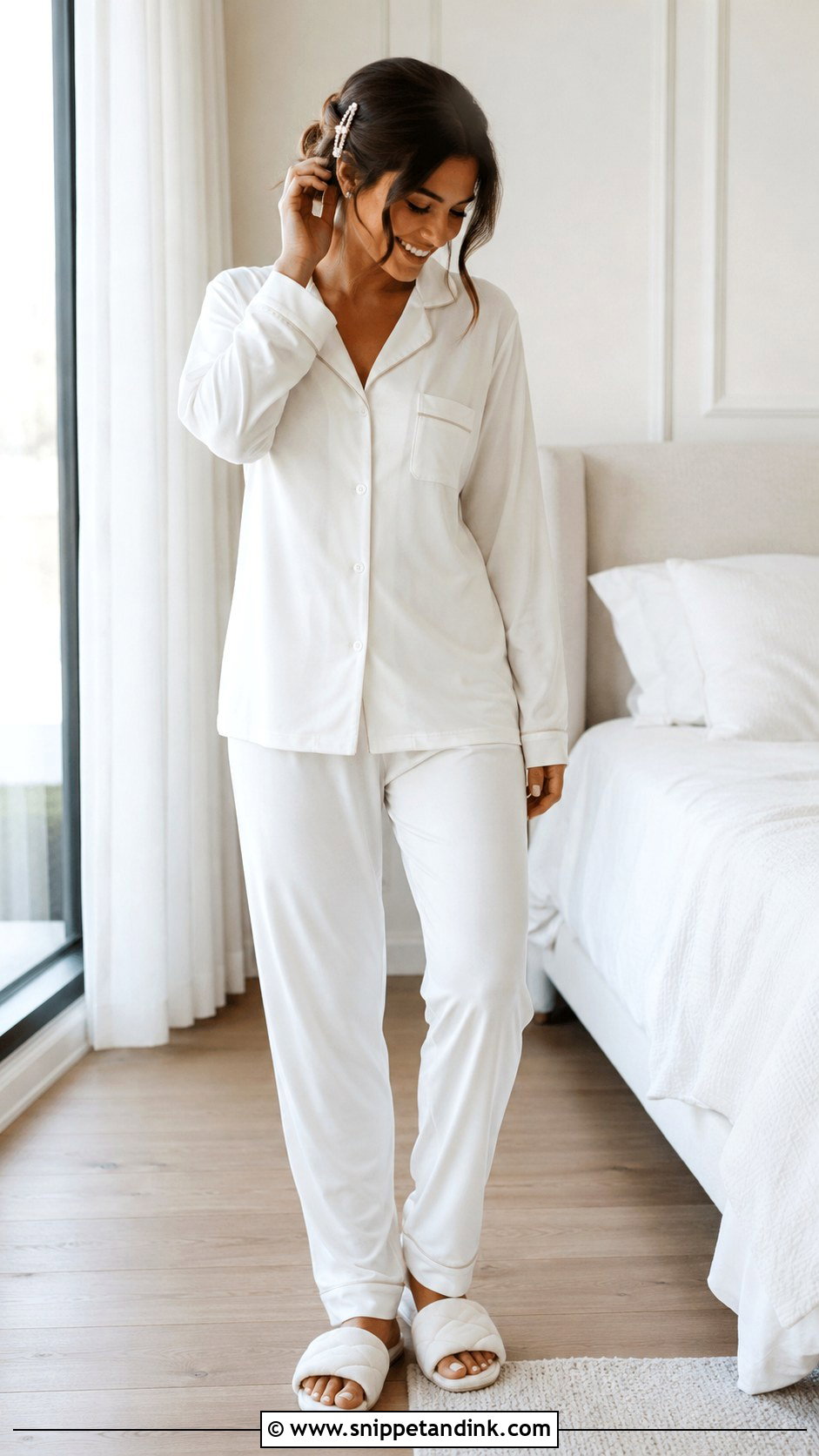 Modal Bridal Pyjamas With Pants - Snippet and Ink - 20 Bridal Pyjamas Ideas