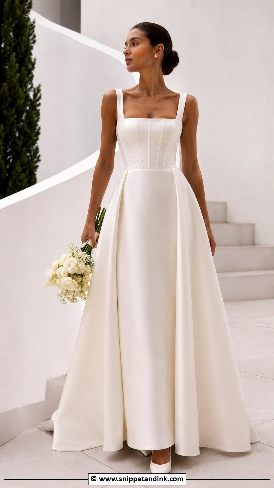 Modern A Line Wedding Dress - Snippet and Ink - 30 A-Line Wedding Dress Ideas