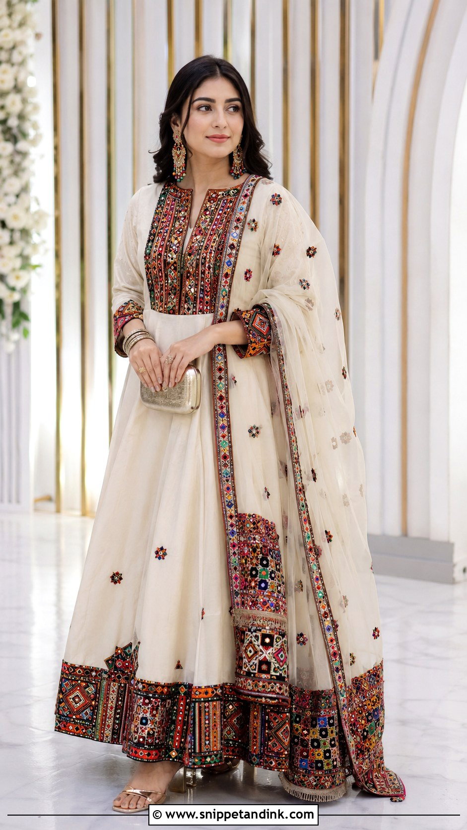 Modern Balochi Reception Wedding Dress - Snippet and Ink - 20 Balochi Wedding Dresses