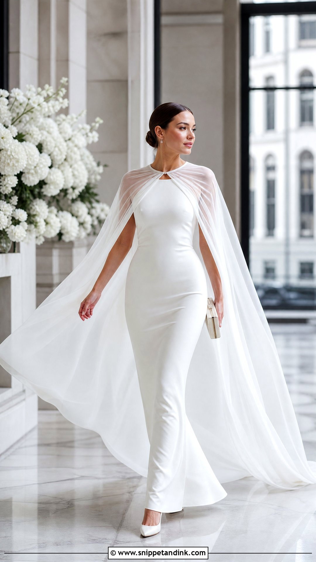 Modern Bride Cape Wedding Gown - Snippet and Ink - 20 The Modern Bride Ideas