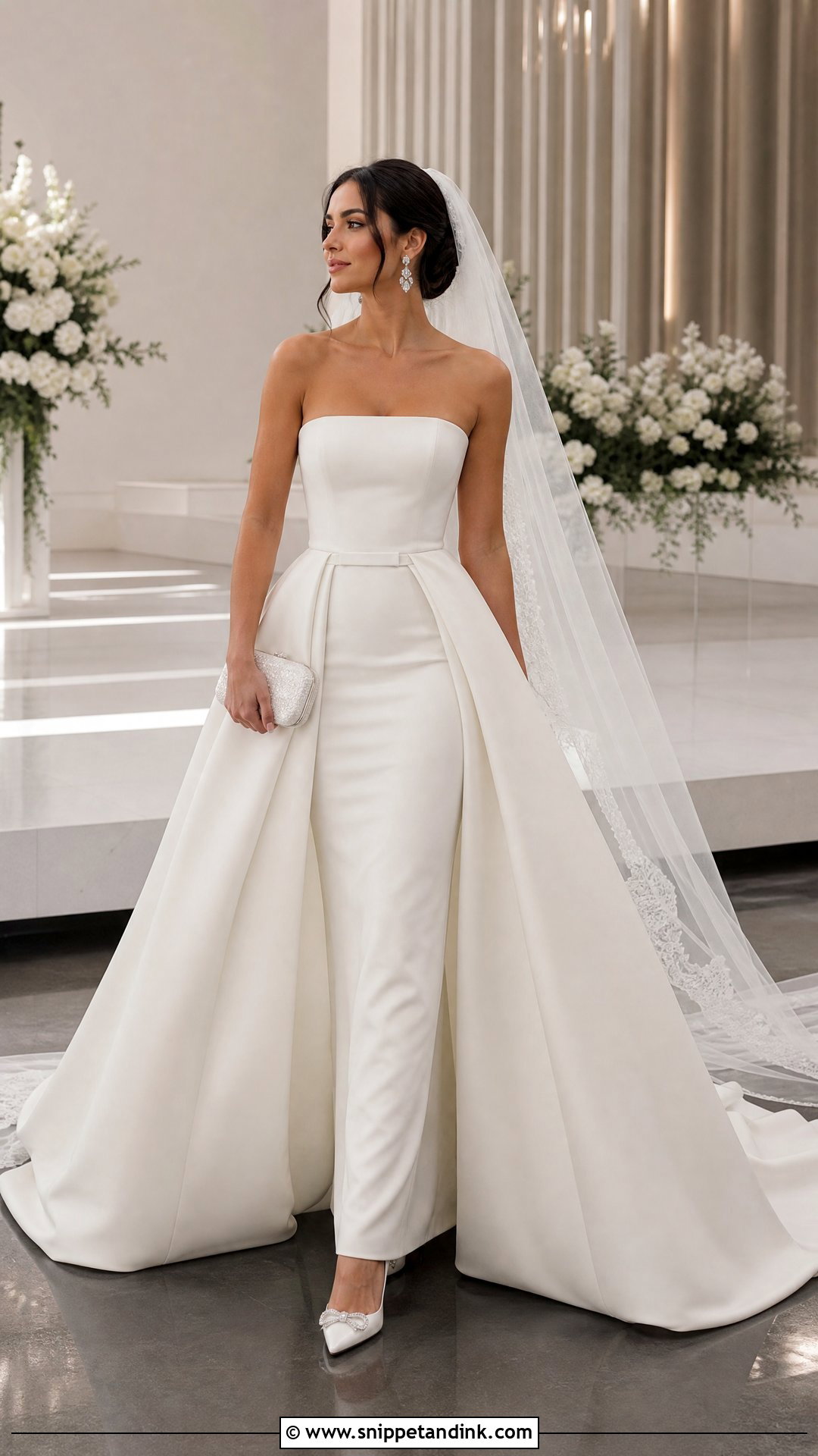 Modern Bride Detachable Overskirt Gown - Snippet and Ink - 20 The Modern Bride Ideas