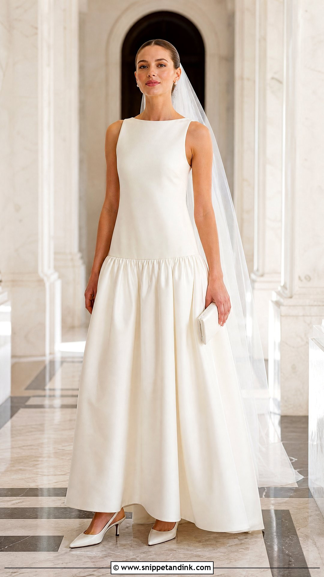 Modern Bride Drop Waist Wedding Dress - Snippet and Ink - 20 The Modern Bride Ideas