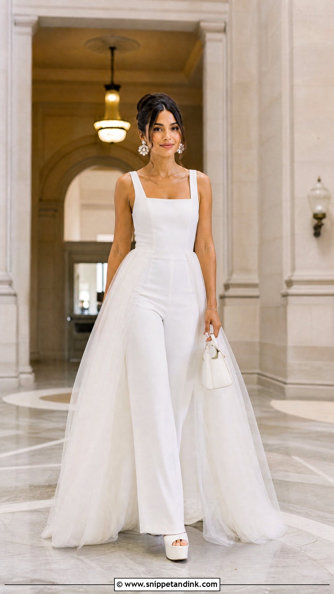 Modern Bride Wide Leg Jumpsuit - Snippet and Ink - 20 The Modern Bride Ideas
