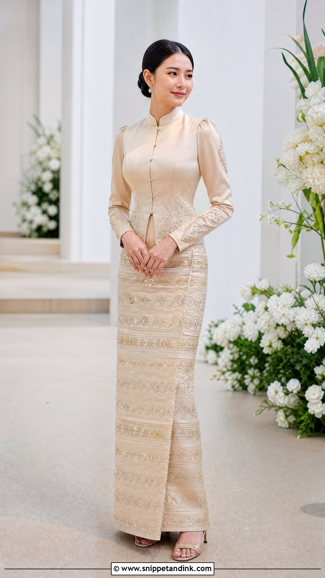 Modern Burmese Wedding Dress - Snippet and Ink - 25 Burmese Wedding Dress Ideas