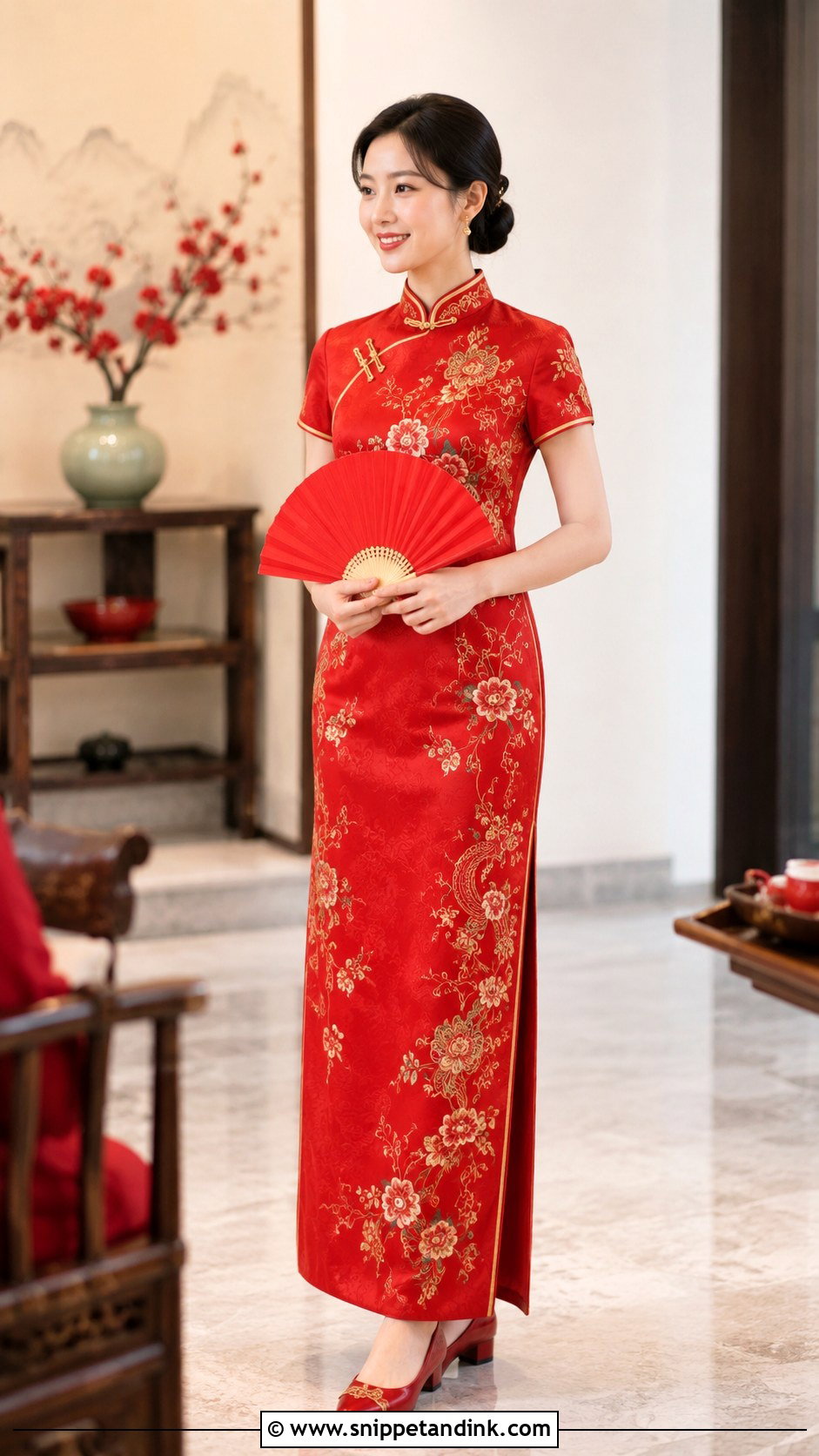 Modern Chinese Tea Ceremony Dress - Snippet and Ink - 25 Traditional Chinese Wedding Dress Ideas