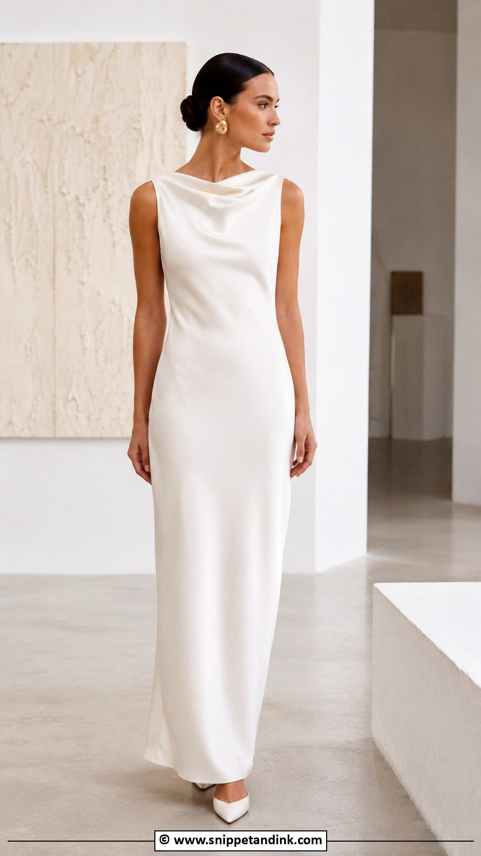 Modern Column Wedding Dress - Snippet and Ink - 35 Wedding Dresses