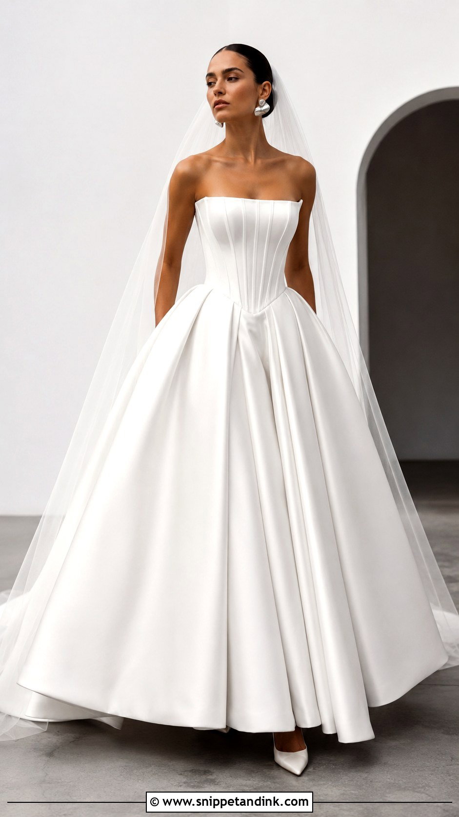 Modern Corset Wedding Dress Ballgown - Snippet and Ink - 25 Corset Wedding Dress Ballgown Ideas