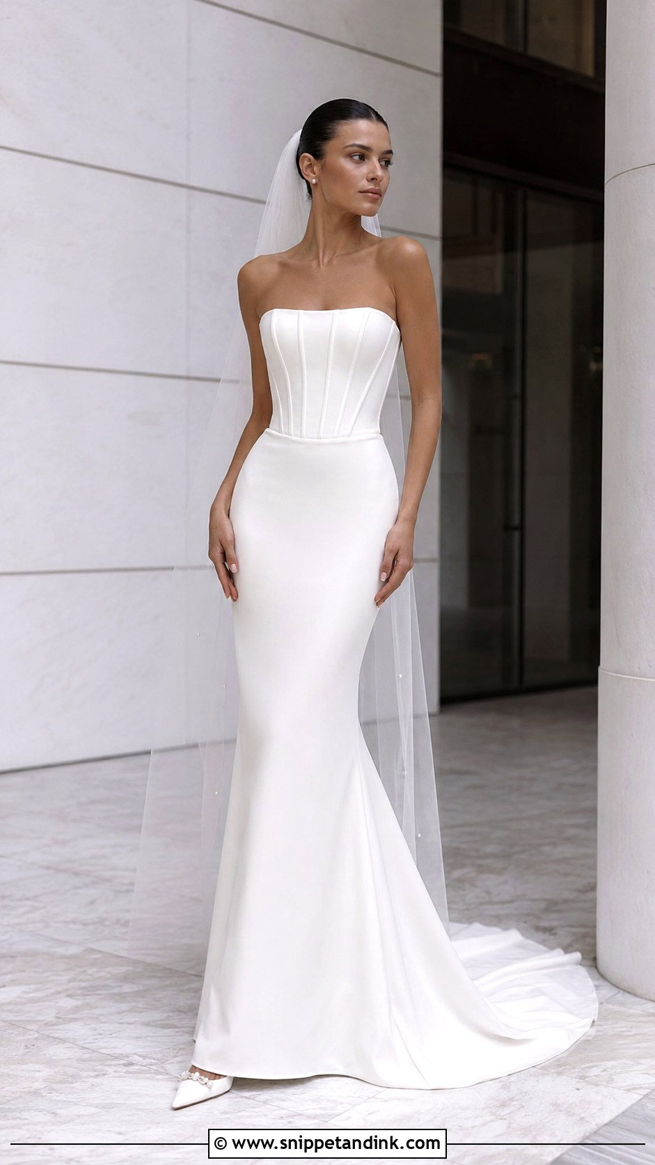 Modern Corset Wedding Gown - Snippet and Ink - 25 Corset Wedding Gown Ideas