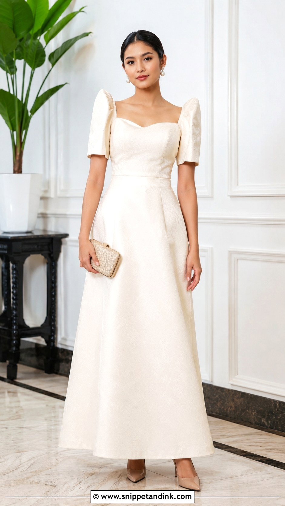Modern Filipiniana Terno Gown - Snippet and Ink - 25 Filipiniana Gown Ideas