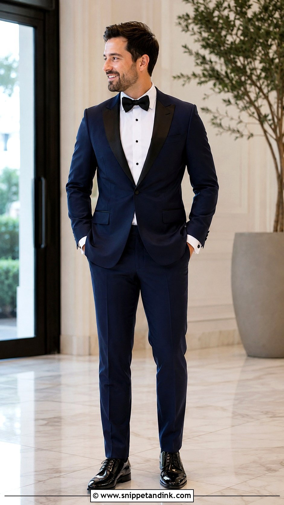 Modern Fit Tuxedo Wedding Look - Snippet and Ink - 30 Tuxedo Wedding Ideas