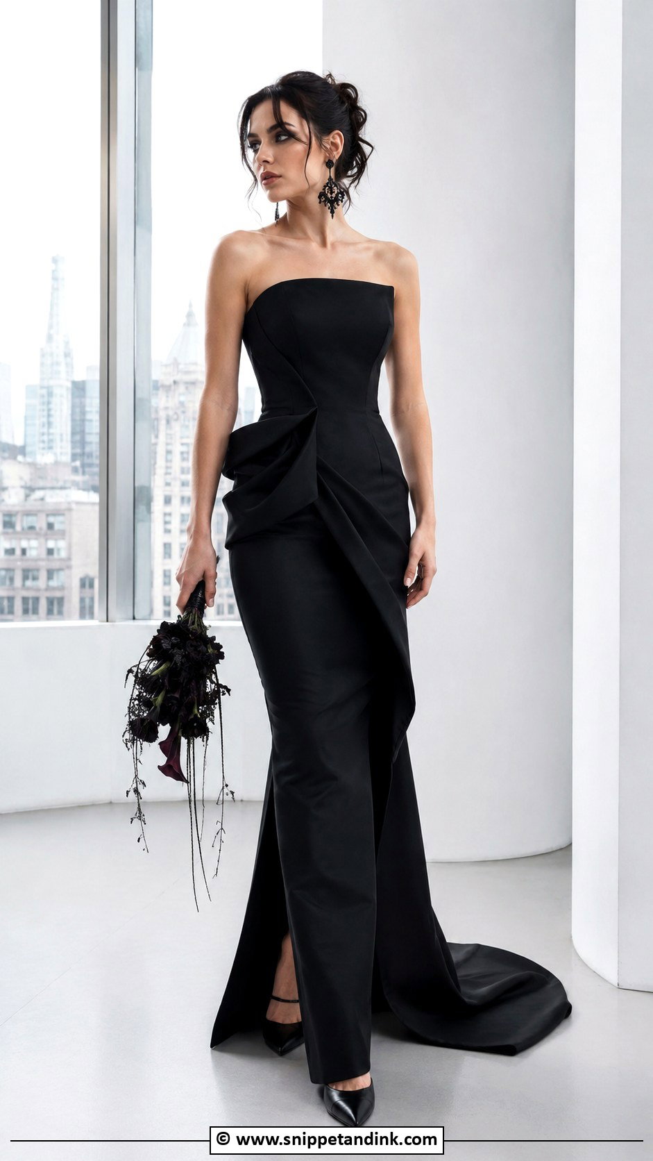 Modern Goth Wedding Dress - Snippet and Ink - 25 Goth Wedding Dresses