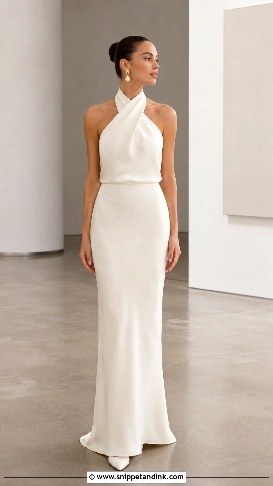 Modern Halterneck Wedding Dress - Snippet and Ink - 30 Halterneck Wedding Dress Ideas