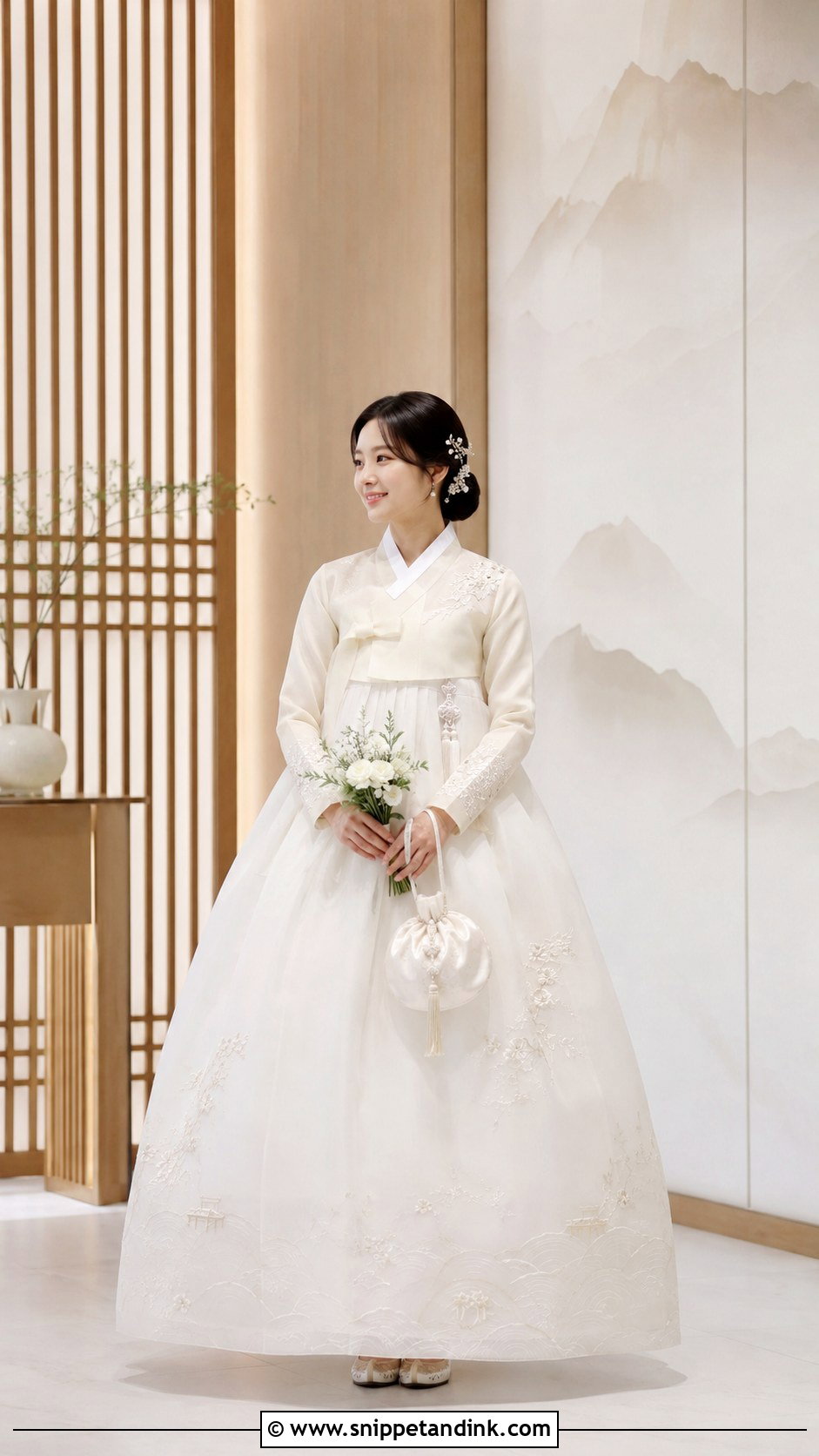 Modern Hanbok Kdrama Wedding Dress - Snippet and Ink - 20 Kdrama Wedding Dress Ideas
