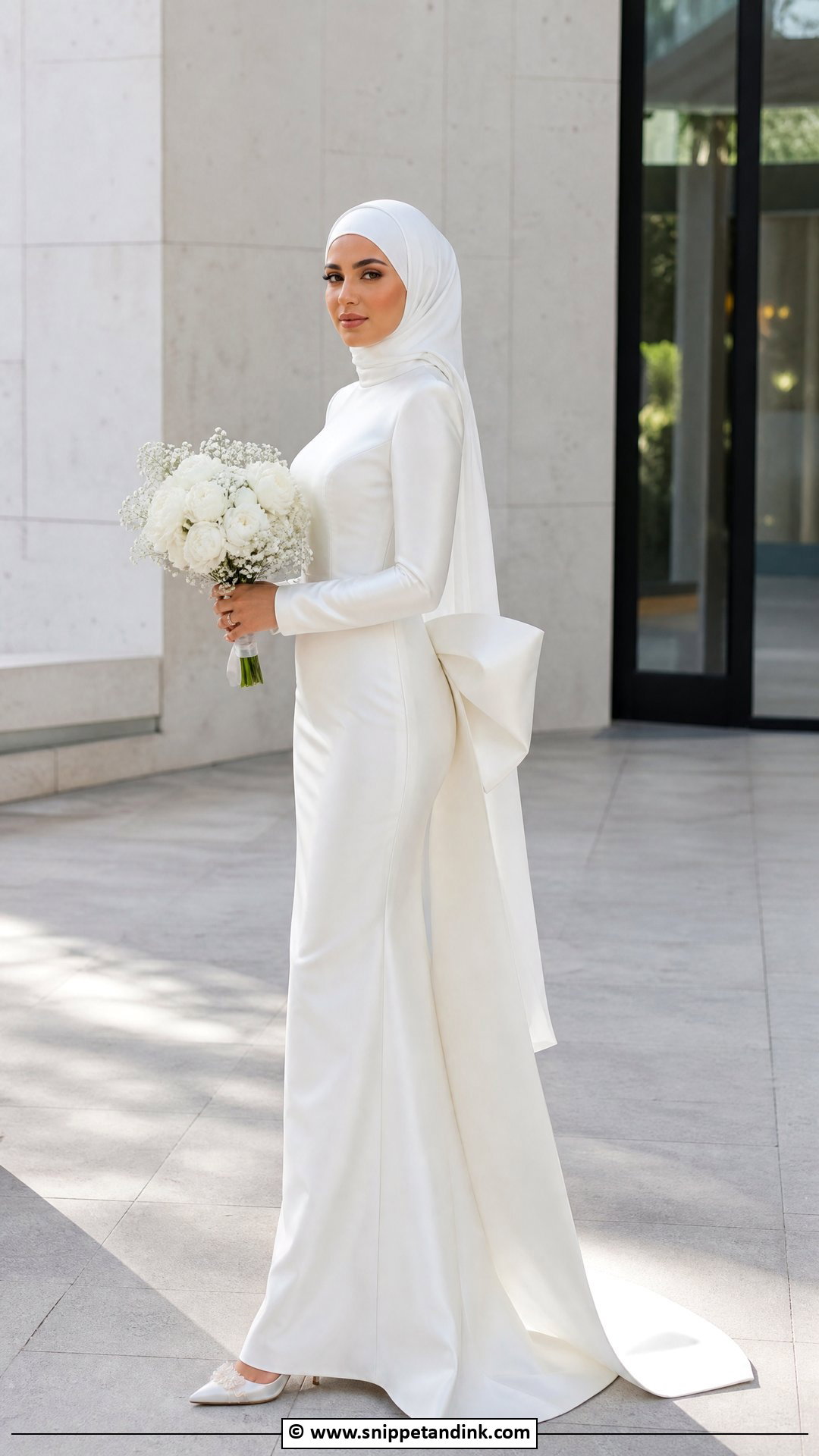 Modern Hijab Wedding Dress - Snippet and Ink - 35 Hijab Wedding Dresses