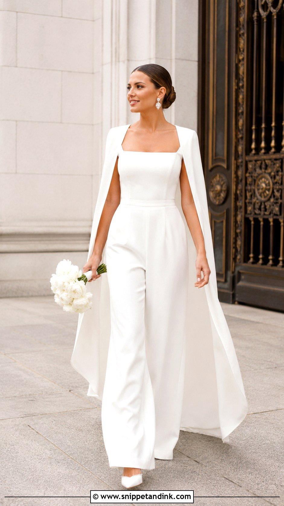 Modern Jumpsuit Wedding Dress - Snippet and Ink - 30 Wedding Dress Design Ideas