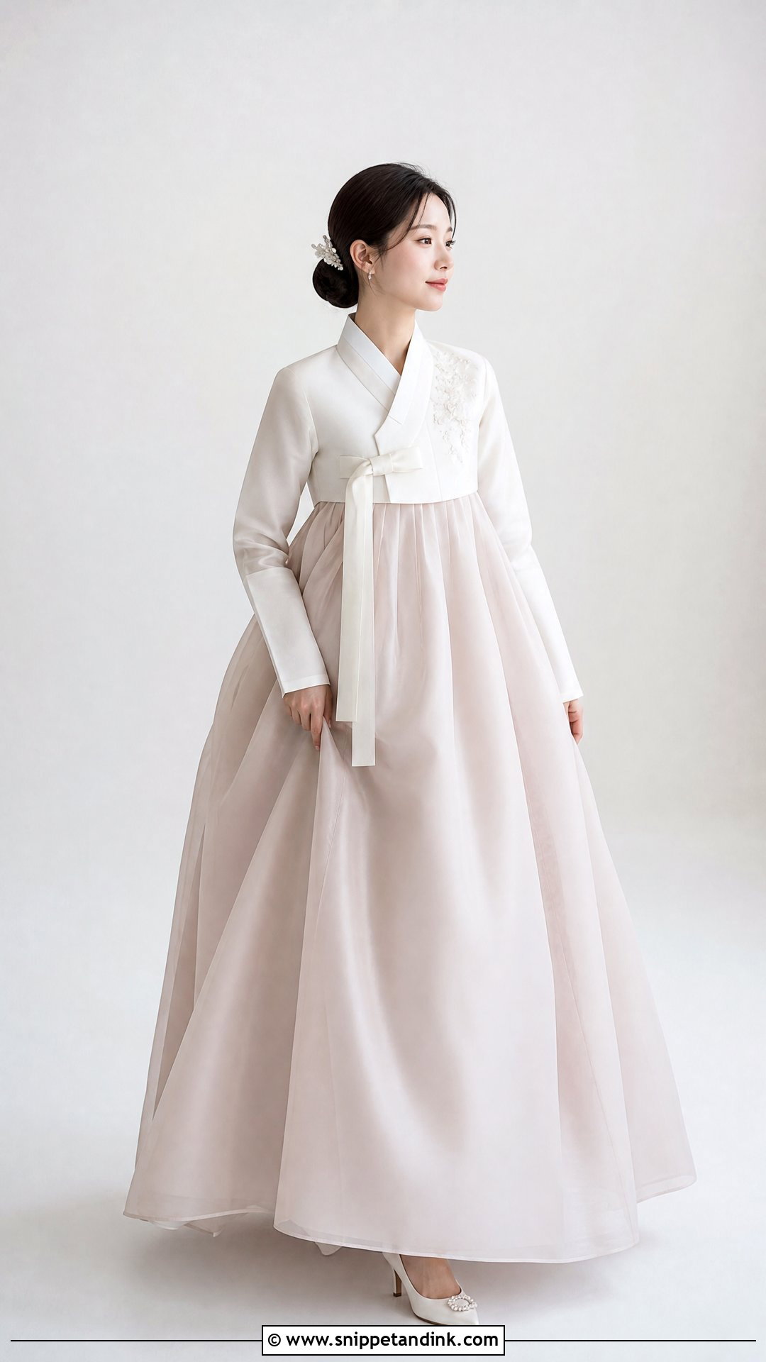 Modern Korean Hanbok Wedding Dress - Snippet and Ink - 25 Korean Bride Dress Ideas