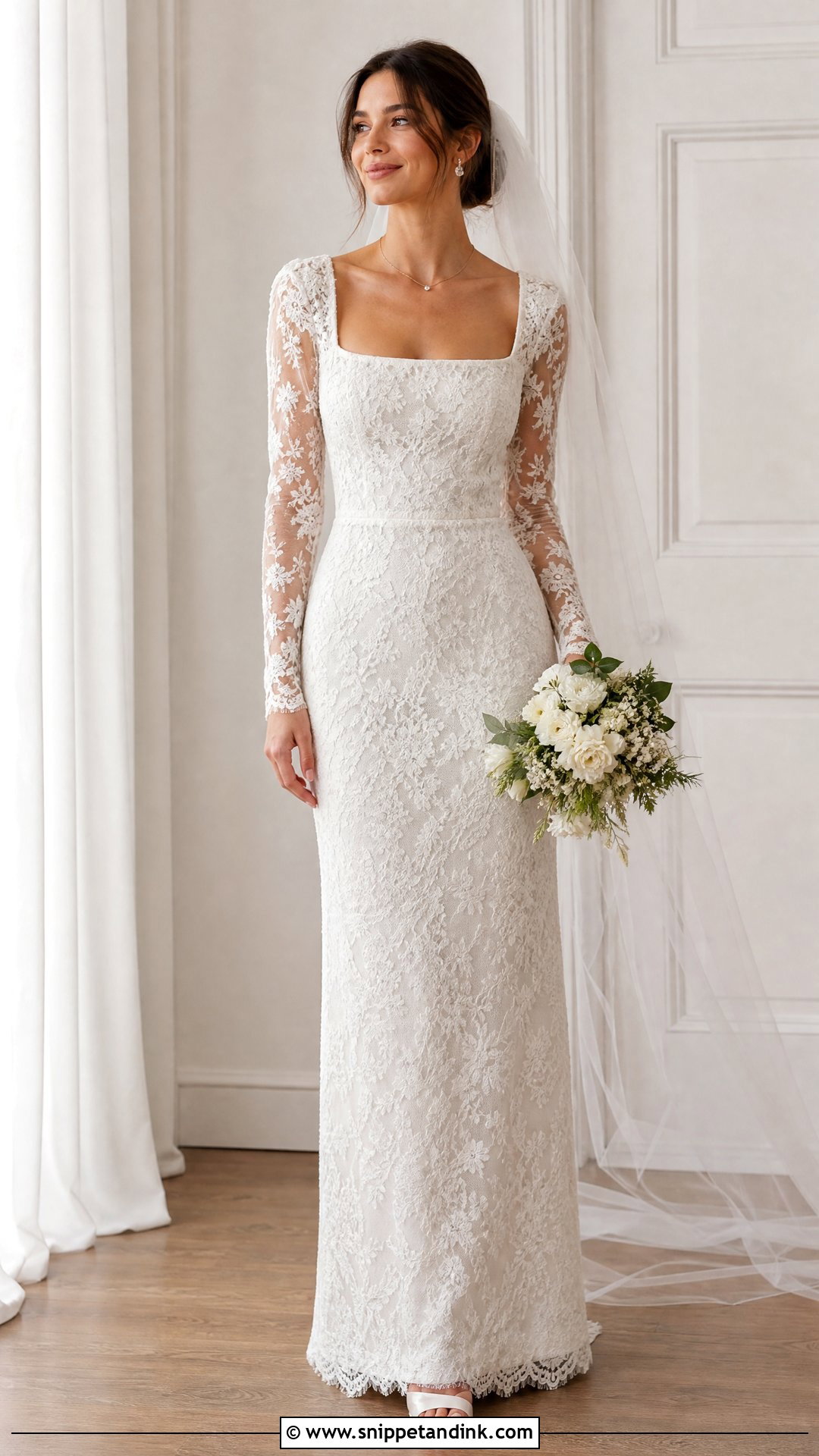 Modern Lace Wedding Dress - Snippet and Ink - 25 Modern Elegant Wedding Dress Ideas