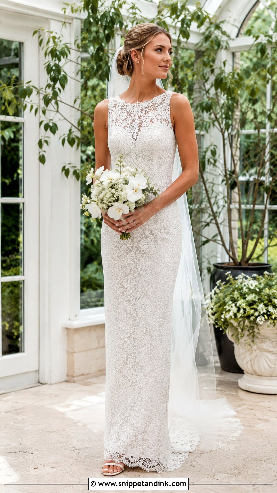 Modern Lace Wedding Dress - Snippet and Ink - 20 Contemporary Wedding Dress Ideas