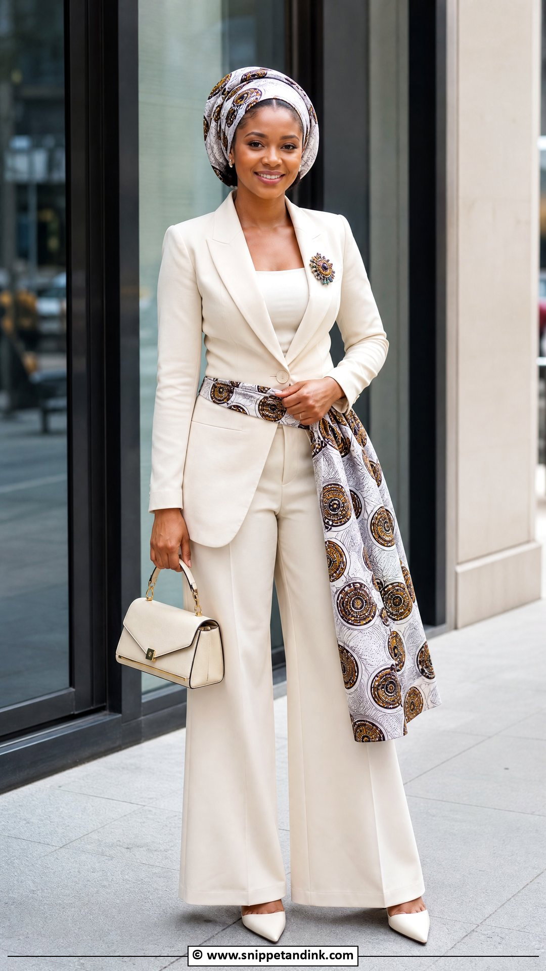Modern Makoti Suit With Doek - Snippet and Ink - 35 Makoti Attire Ideas