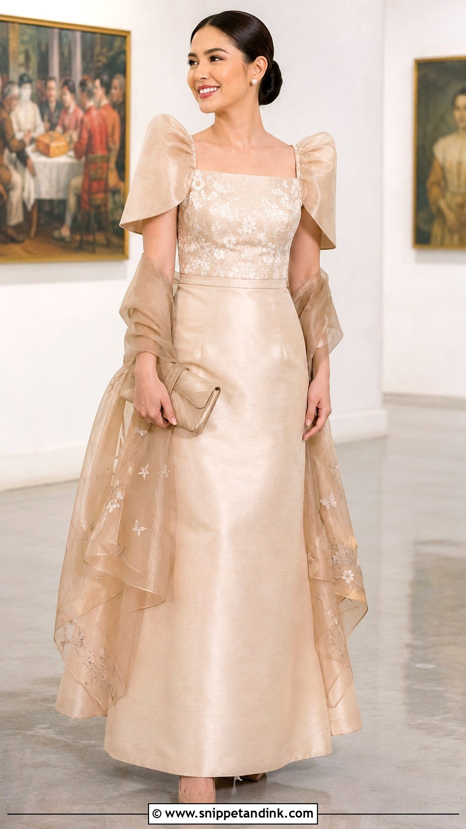 Modern Maria Clara Gown - Snippet and Ink - 25 Maria Clara Gown Ideas