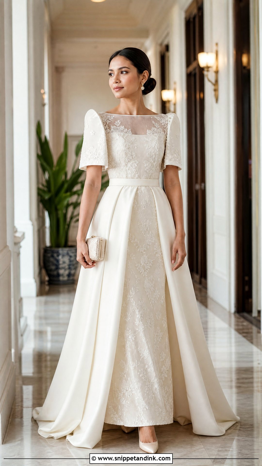 Modern Mestiza Wedding Gown - Snippet and Ink - 20 Traditional Filipino Wedding Dress Ideas