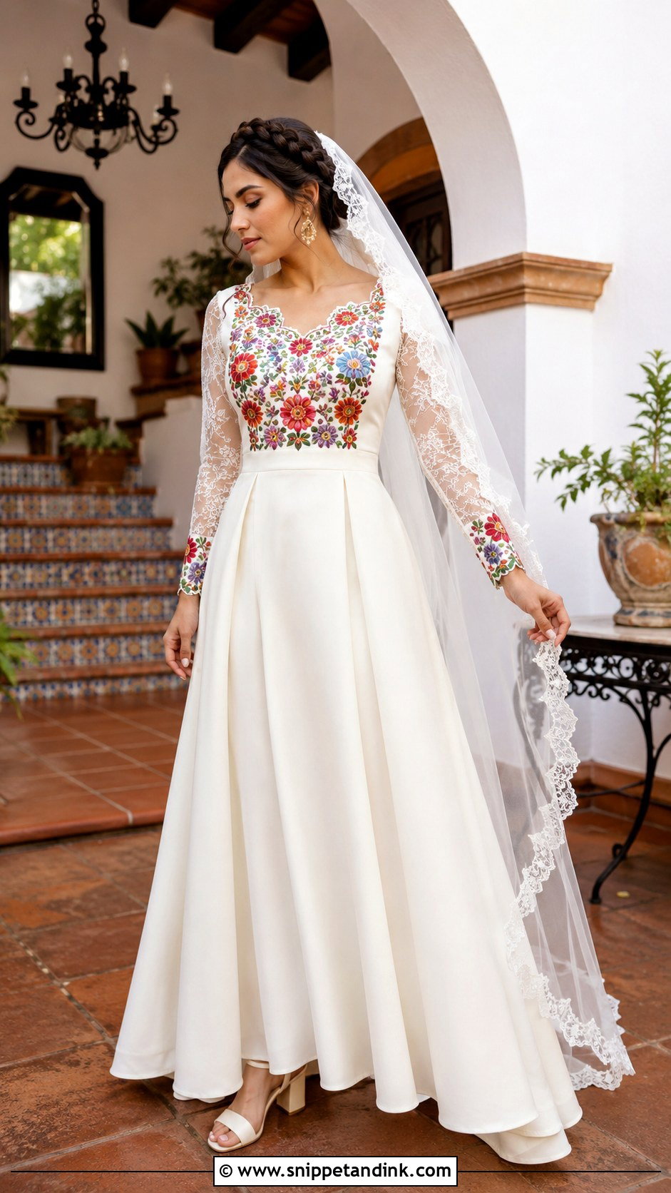 Modern Mexican Spanish Wedding Dress - Snippet and Ink - 20 Mexican Style Spanish Wedding Dress Ideas