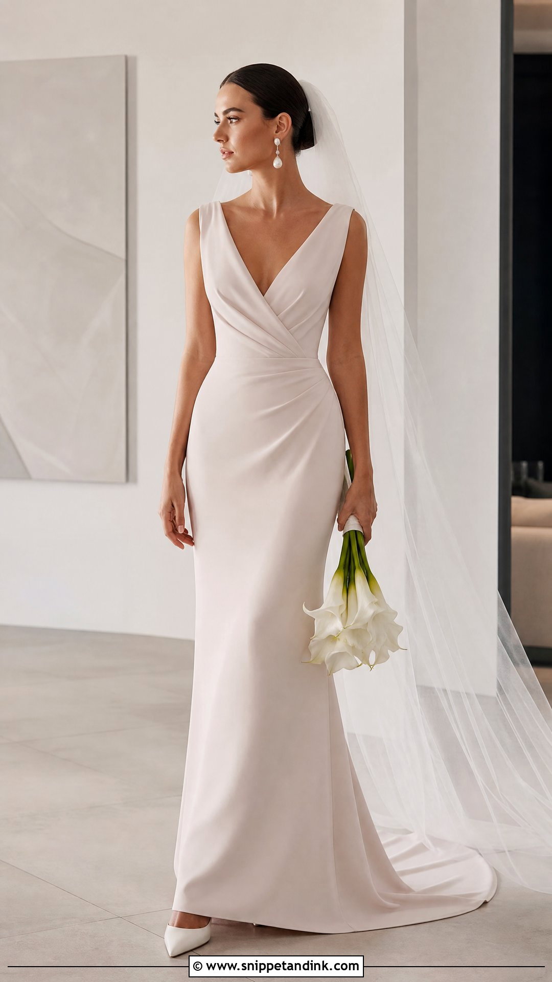 Modern Minimal Penelope Wedding Dress - Snippet and Ink - 20 Penelope Wedding Dress Ideas