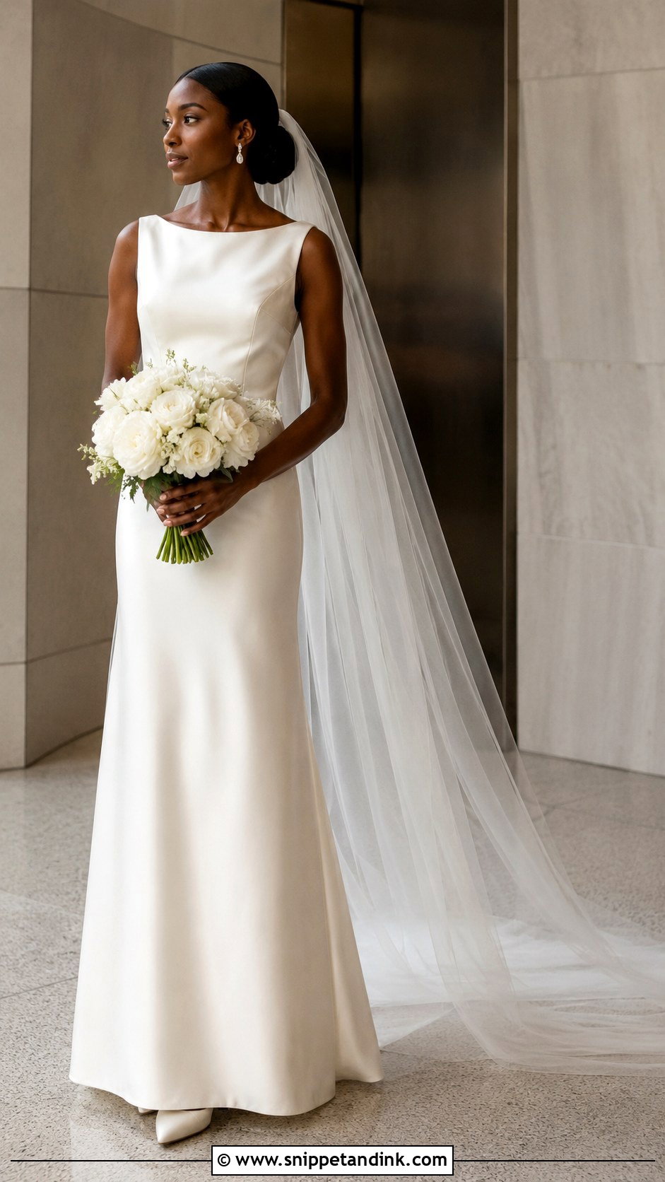 Modern Minimal Wedding Dress For Black Women - Snippet and Ink - 30 Wedding Dress Black Women Ideas