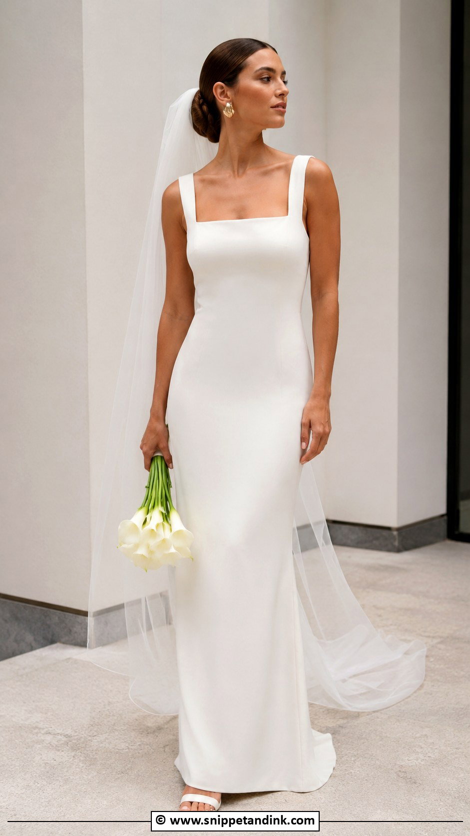 Modern Minimal Wedding Dress - Snippet and Ink - 30 Cute Wedding Dresses
