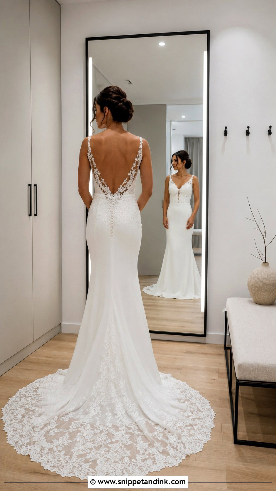 Modern Minimalist Bridal Fitting Room - Snippet and Ink - 20 Bridal Fitting Room Ideas