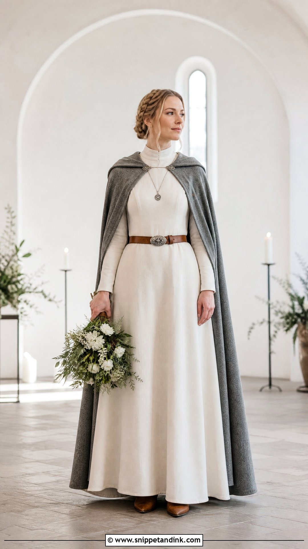 Modern Minimalist Norse Wedding Dress - Snippet and Ink - 20 Norse Wedding Dress Ideas