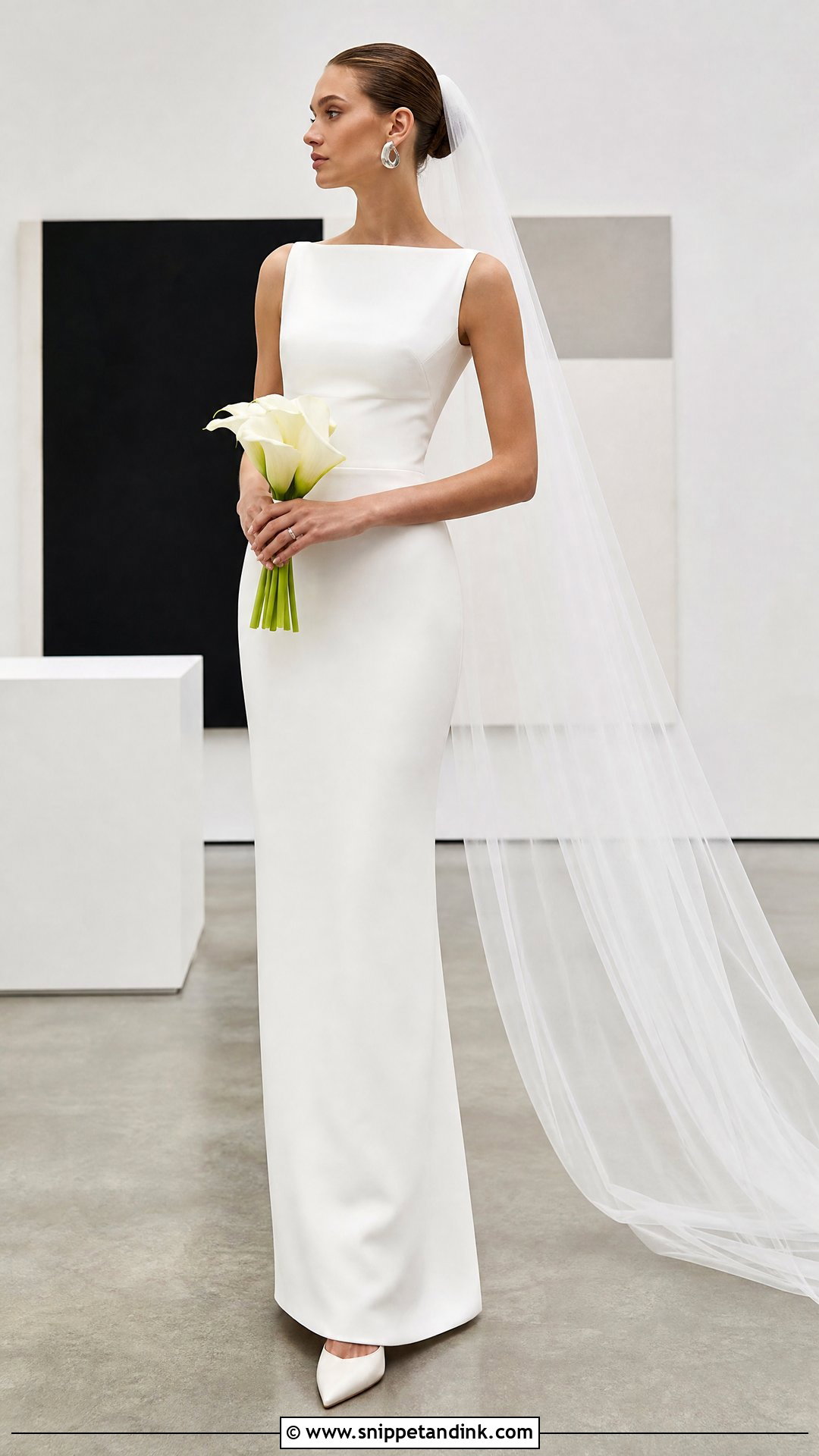 Modern Minimalist Wedding Dress - Snippet and Ink - 20 Wedding Dress Theme Ideas