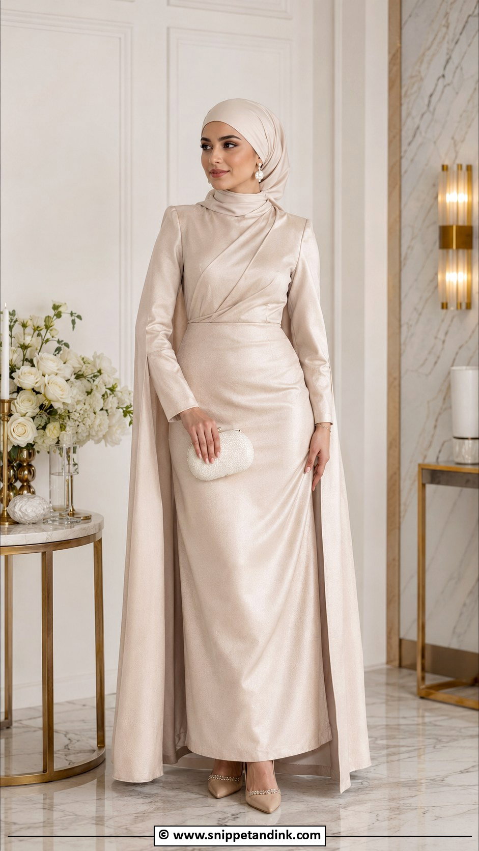Modern Modest Nikah Dress - Snippet and Ink - 35 Nikah Dress Ideas