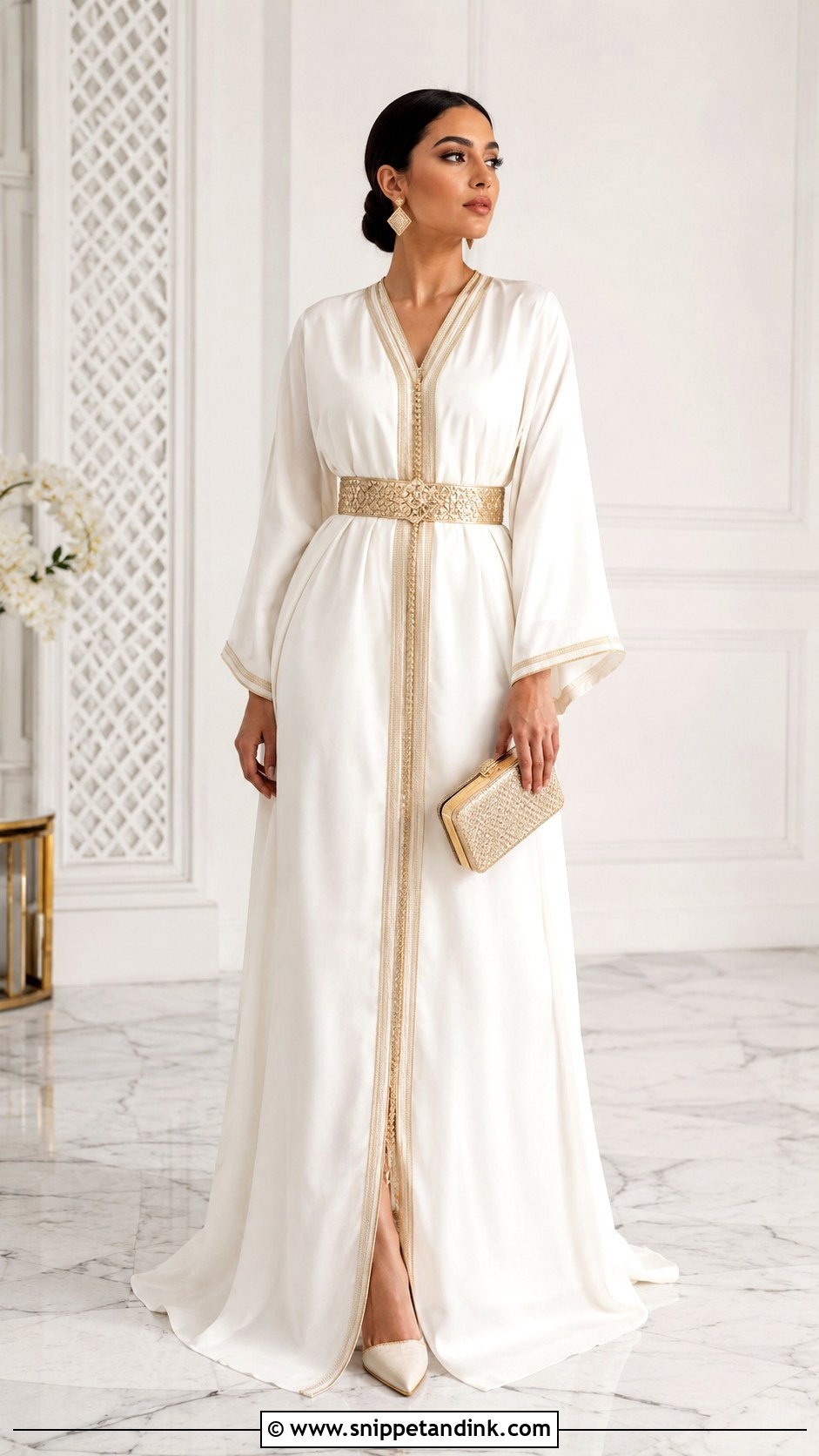 Modern Moroccan Caftan Wedding Dress - Snippet and Ink - 30 Moroccan Wedding Dress Ideas