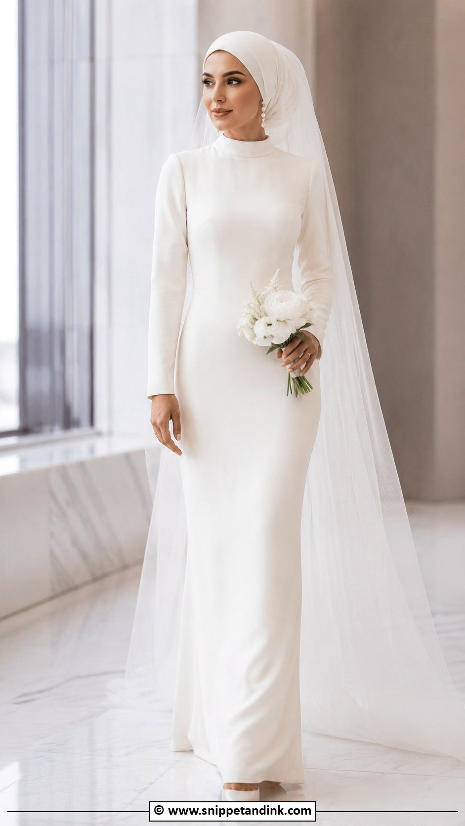 Modern Muslim Wedding Dress - Snippet and Ink - 30 Muslim Wedding Dresses