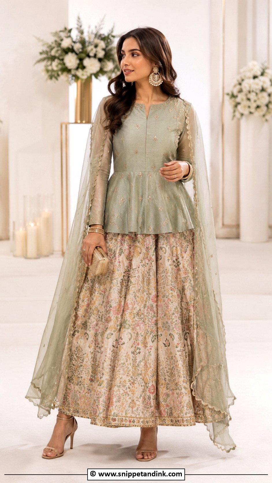 Modern Pakistani Mehndi Dress - Snippet and Ink - 30 Pakistani Mehndi Dresses