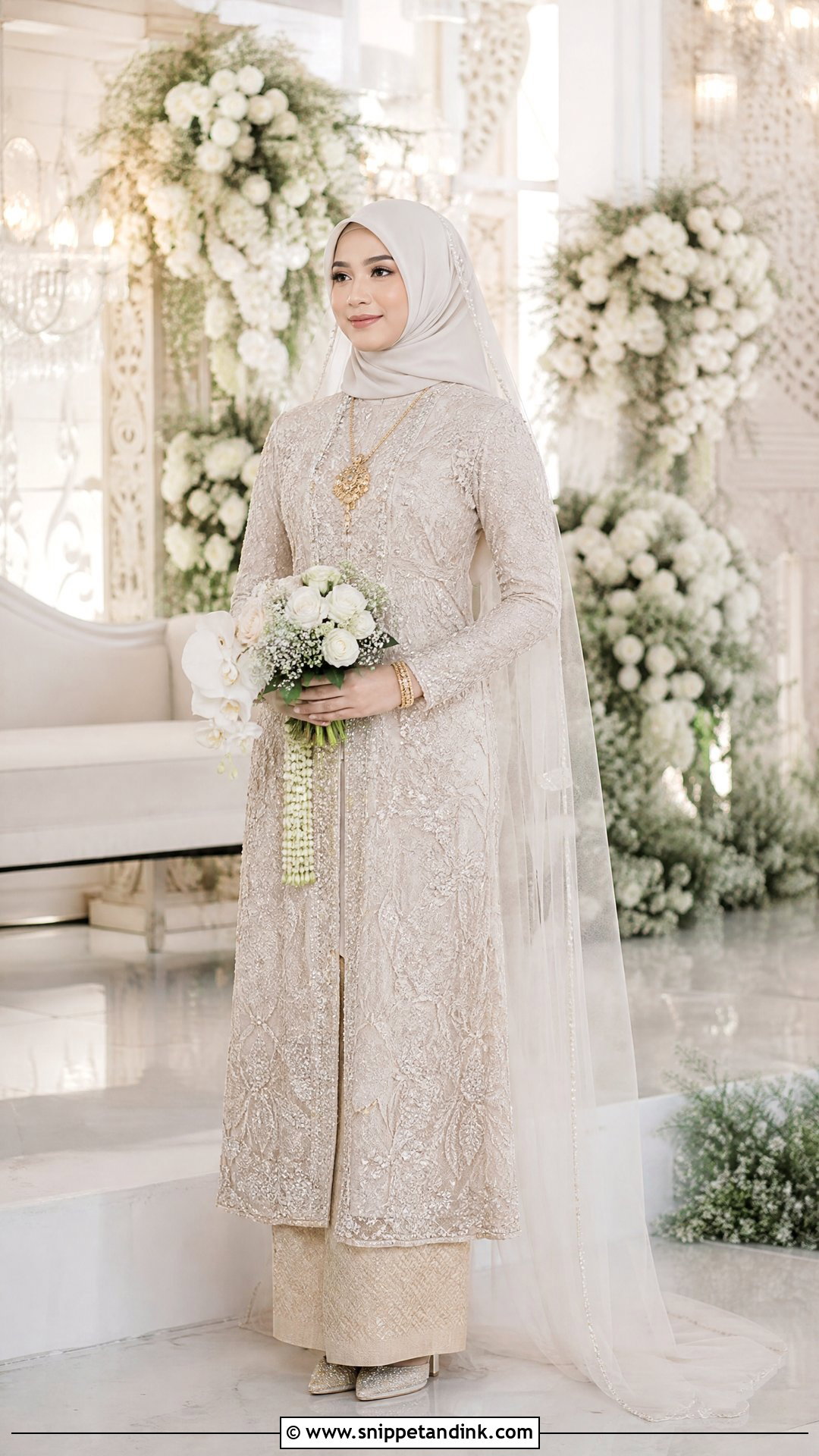 Modern Pengantin Muslimah Kebaya - Snippet and Ink - 25 Pengantin Muslimah Ideas