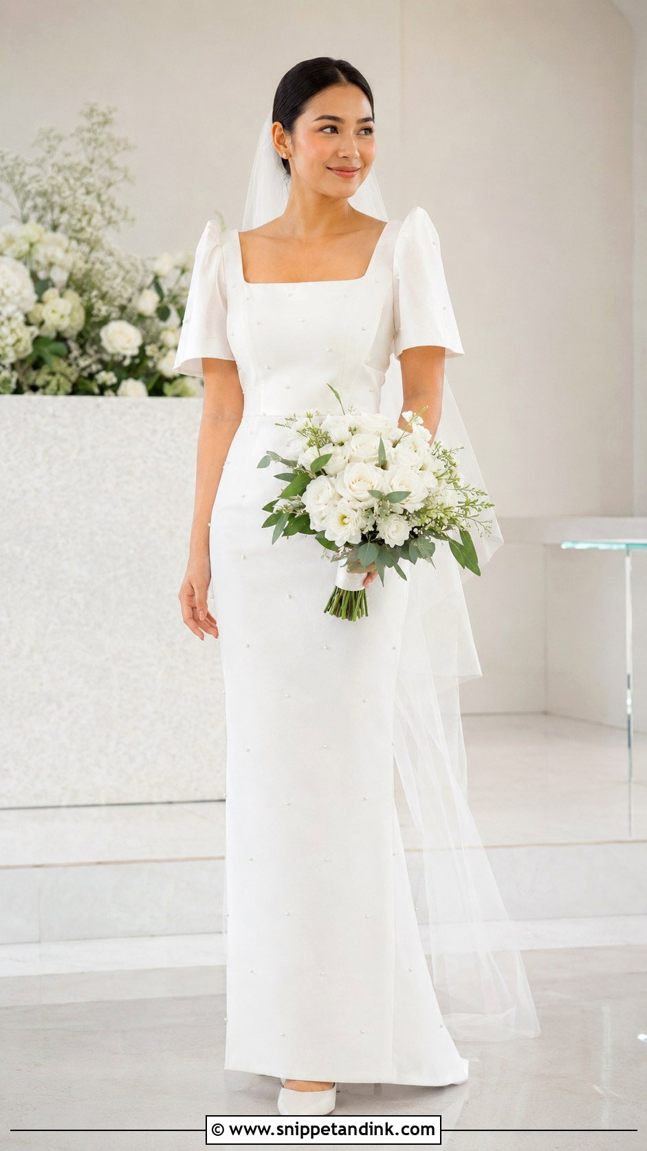 Modern Terno Wedding Gown - Snippet and Ink - 30 Filipiniana Wedding Dress Ideas