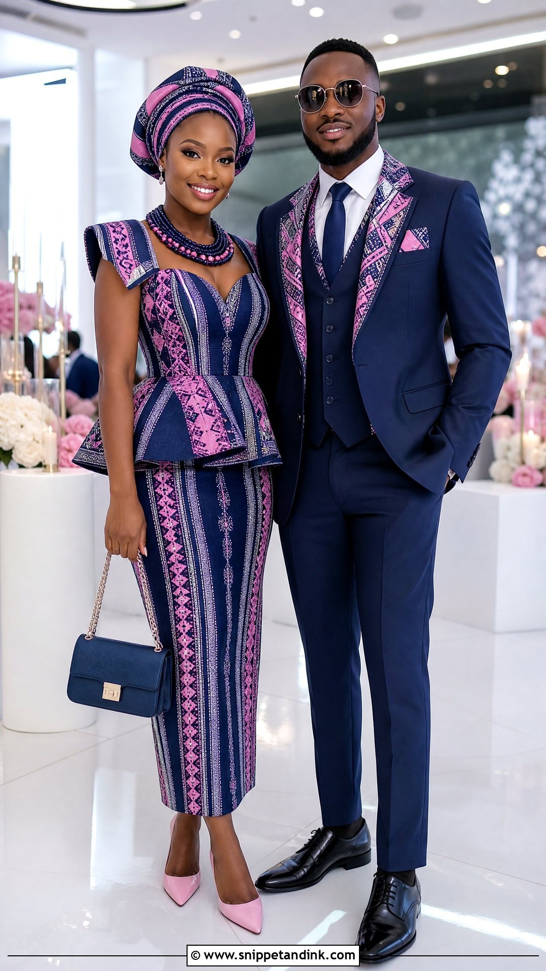 Modern Tsonga Xibelani And Suit Attire - Snippet and Ink - 20 Tsonga Traditional Attire for Couples Ideas