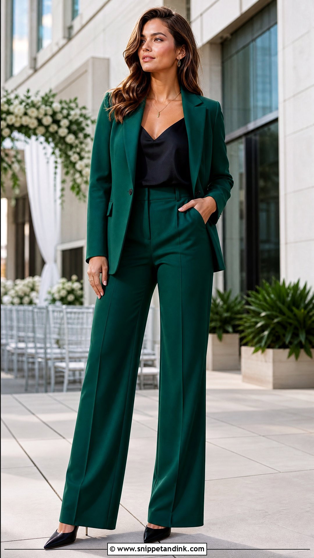 Modern Wedding Singer Pantsuit - Snippet and Ink - 20 Wedding Singer Outfit Ideas